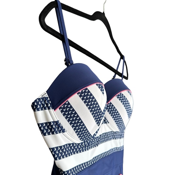 Retro VENUS Nautical One Piece Boosting Wire Support Swimsuit Size 14 - Picture 8 of 11